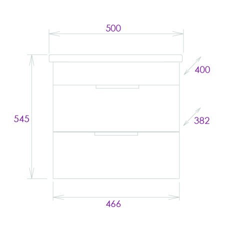 Тумба с раковиной Onika Легран 50.13 дуб галифакс 