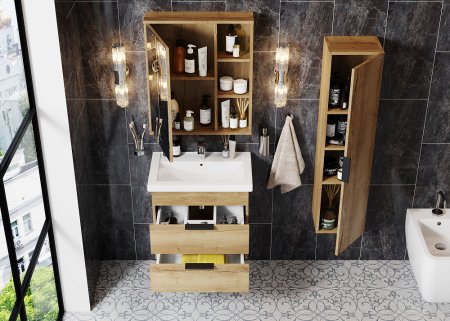 Тумба с раковиной Onika Легран 50.13 дуб галифакс 