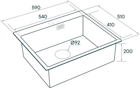 Мойка кухонная Paulmark Isar PM805951-BS брашированная нержавеющая сталь 