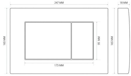 Инсталляция Berges Atom 410 040332 для унитаза с Черной клавишей смыва 