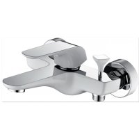 Смеситель для ванны Landberg LB-13204-D120CR+W Хром/Белый Смеситель для ванны Landberg LB-13204-D120CR+W Хром/Белый