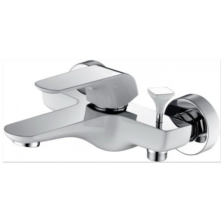 Смеситель для ванны Landberg LB-13204-D120CR+W Хром/Белый 