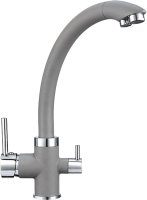 Смеситель Granula GR-2167 для кухонной мойки, алюминиум