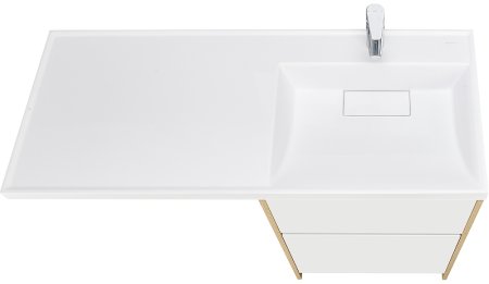 Тумба под раковину Aquaton Лондри 120 1A266901LH0C0 Дуб Сантана без фасада 