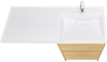 Тумба под раковину Aquaton Лондри 120 1A266901LH0C0 Дуб Сантана без фасада 