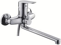 Смеситель для ванны Frap H703 F22703-B универсальный Хром