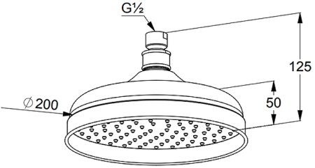 Верхний душ Kludi Adlon 2751005 Хром 