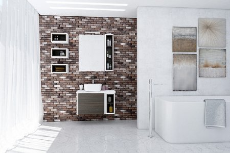 Полка Aquaton Брук 30 1A202603BCDF0 Дуб ферр 