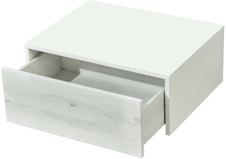 Тумба Aquaton Сакура 60 1A220403SKW80 подвесная Ольха наварра Белый глянец 