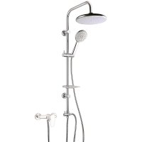 Душевая система Paini RS White 50CR191B0RS1P3 Хром Белая Душевая система Paini RS White 50CR191B0RS1P3 Хром Белая