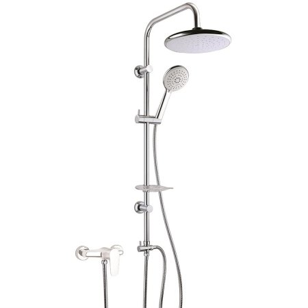 Душевая система Paini RS White 50CR191B0RS1P3 Хром Белая 