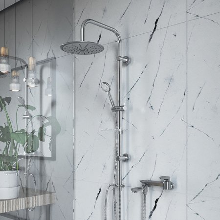 Душевая система Paini RS White 50CR191B0RS1P3 Хром Белая 