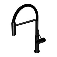 Смеситель Omnires Vita VI6350BLBL для кухни гибкий излив, черный Смеситель Omnires Vita VI6350BLBL для кухни гибкий излив, черный