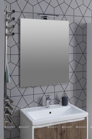 Зеркало Aquanet Lino 70 белый матовый 