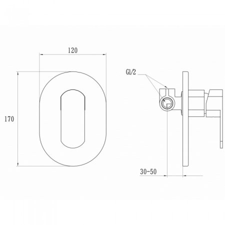 Смеситель для душа GANZER SERENITY GZ5101D BRONZE 