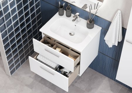 Тумба под раковину Roca Victoria 60 A857468806 подвесная Белый глянец 