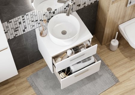 Тумба под раковину Roca Victoria 60 A857468806 подвесная Белый глянец 