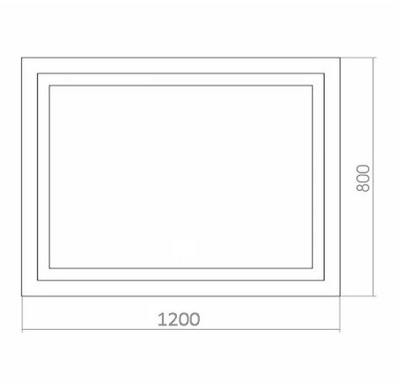 Зеркало Azario Ливия 120 LED-00002270 с подсветкой с сенсорным выключателем 