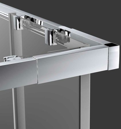 Душевой уголок Vincea Rapid 90x90 VSS-3R80/90MT профиль Хром стекло текстурное 