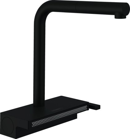 Смеситель Hansgrohe Aquno Select M81 73830670 для кухонной мойки, матовый черный 