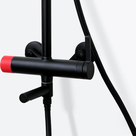 Душевая система Bronze de Luxe Avantgarde 2039RH Черная Красная 