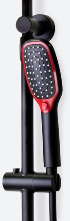 Душевая система Bronze de Luxe Avantgarde 2039RH Черная Красная 