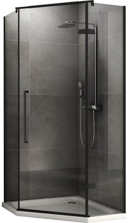 Душевой уголок Abber Ewiges Wasser 80х80 AG05080B профиль Черный стекло прозрачное 
