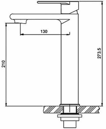 Смеситель для раковины Gappo G99-20 G1099-22 Сатин 
