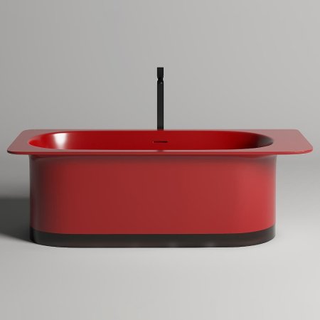 Ванна из искусственного камня Salini Ninfea 180х82 102721MRF покраска по RAL полностью матовая 