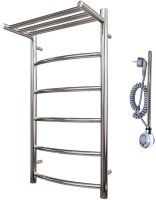 Электрический полотенцесушитель Point Афина PN04158PE П5 500x800 с полкой левый/правый Хром