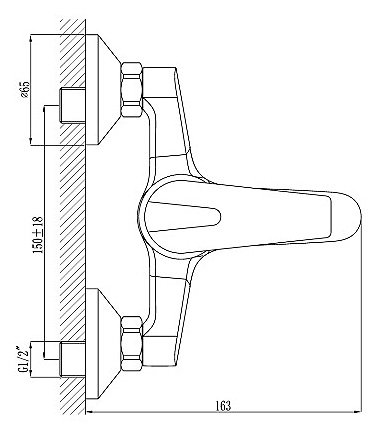 Смеситель Rossinka D40-31 Хром 