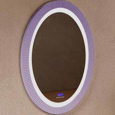 Зеркало Abber Stein 60 AS6601Violett с подсветкой с многофункциональной панелью 