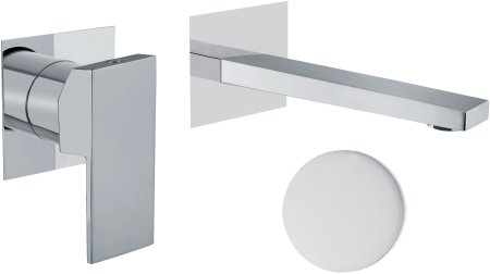 Смеситель для раковины Fiore KUBE 100BB7597, белый 