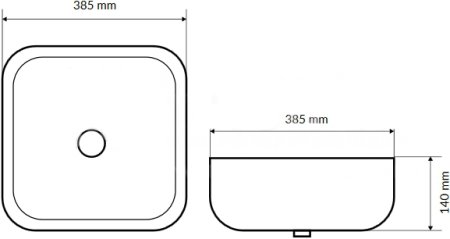 Рукомойник Excellent Actima Cori 38 