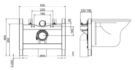 Система инсталляции для унитазов Senda 1508292000 