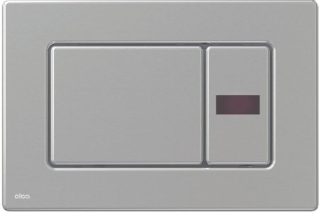 Кнопка смыва AlcaPlast M279S-SLIM сенсорная, нержавеющая сталь 