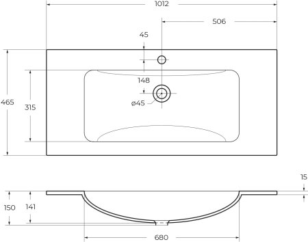 Стеклянная раковина BelBagno BB1010/465-LV-VTR-BO 