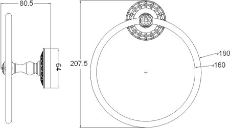 Полотенцедержатель Zorg Antic AZR 11 BR 