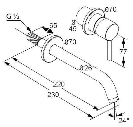 Смеситель Kludi Zenta 382450575 для раковины 