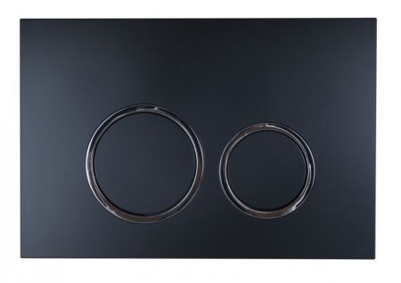 Кнопка смыва Esbano KRG-11MB черная матовая 