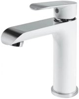 Смеситель для раковины Grocenberg GB2010WC, белый/хром