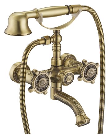 Смеситель Zorg Antic A 2001W-BR для ванны с душем 