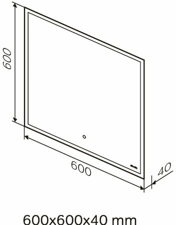Зеркало AM.PM Spirit v2.0 60 M71AMOX0601SA с подогревом с подсветкой и сенсорным выключателем 