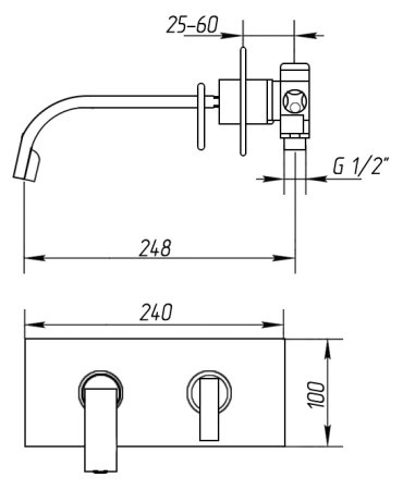 Смеситель Migliore Alimatha ML.ALC-5745 Do для раковины 