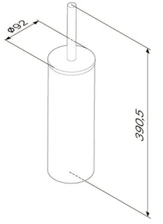 Ершик для унитаза AM.PM Sense L A7433500 Сталь 