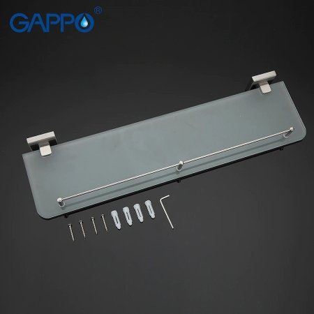 Стеклянная полка Gappo G17 G1707 Сатин 