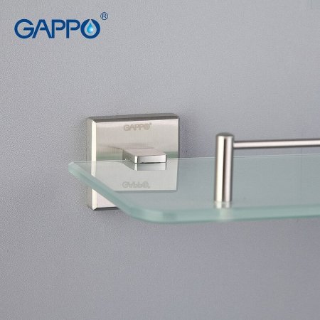 Стеклянная полка Gappo G17 G1707 Сатин 