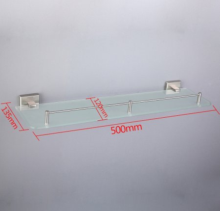 Стеклянная полка Gappo G17 G1707 Сатин 