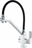 Смеситель для кухни Gappo G18 G4318 Хром Черный