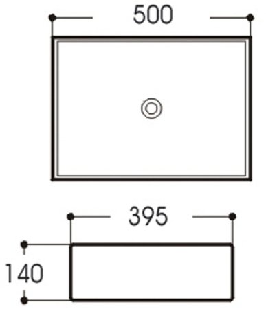 Раковина-чаша WellWant 50 WWRA1322W Белая 